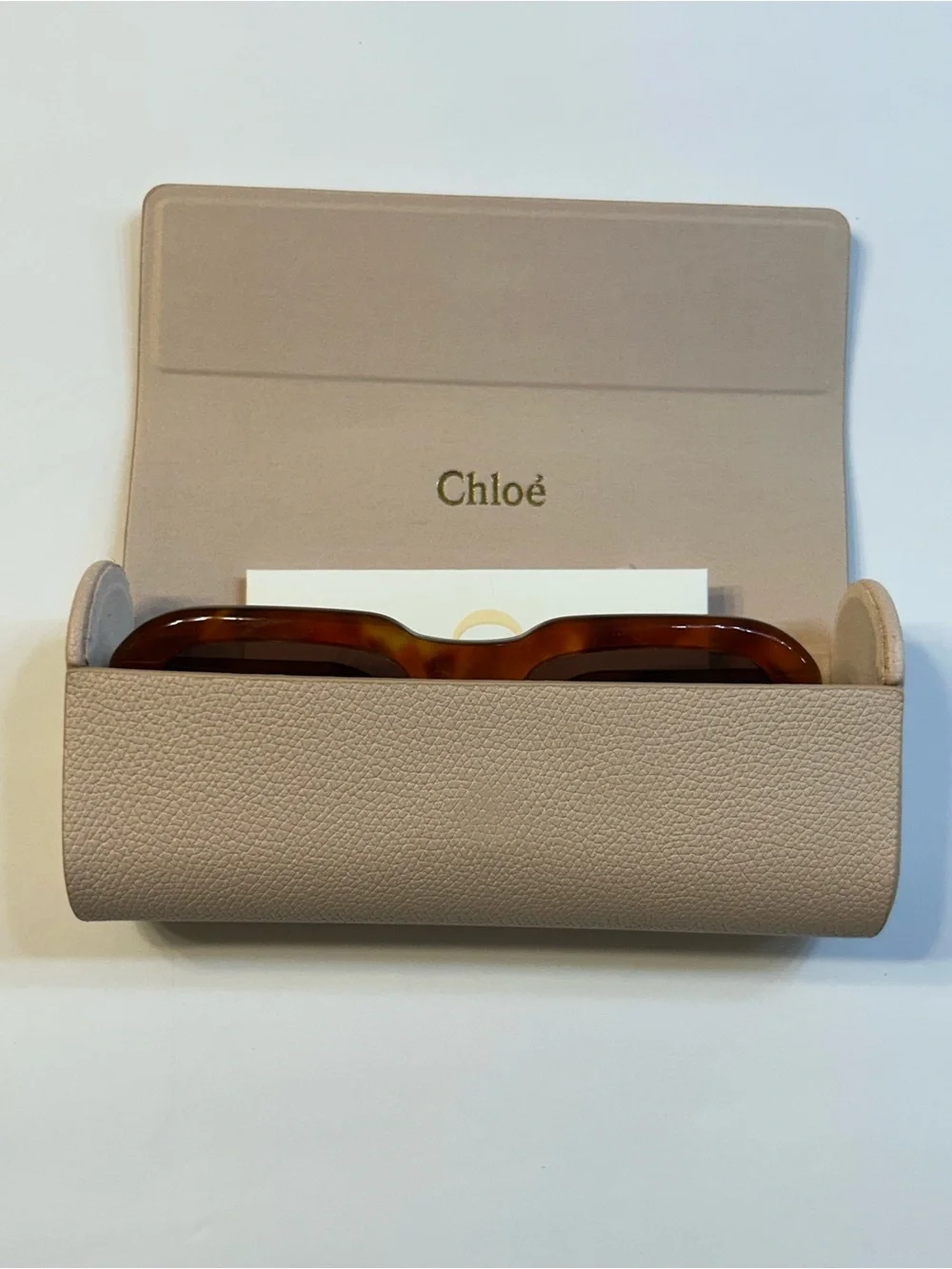 NWT Chloe Round Acetate Sunglasses in Smokey Havana